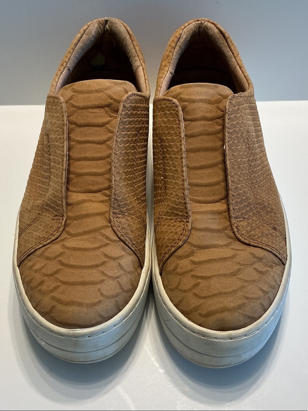 J/Slides Suede Slip-On Sneakers Tan Sz 6.5